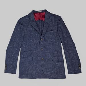 Brunello Cucinelli Sport Coat Blazer 52 EU/42 US Unstructured Linen/Wool/Silk